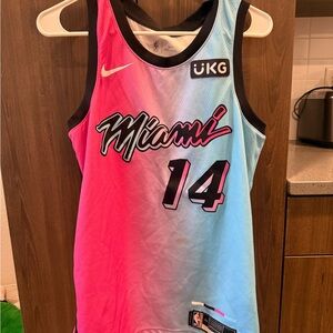 NBA Miami Heat Pink and Blue Jersey